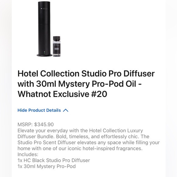 ❤️Hotel Collection Black Studio Pro Diffuser Set - Picture 2 of 2